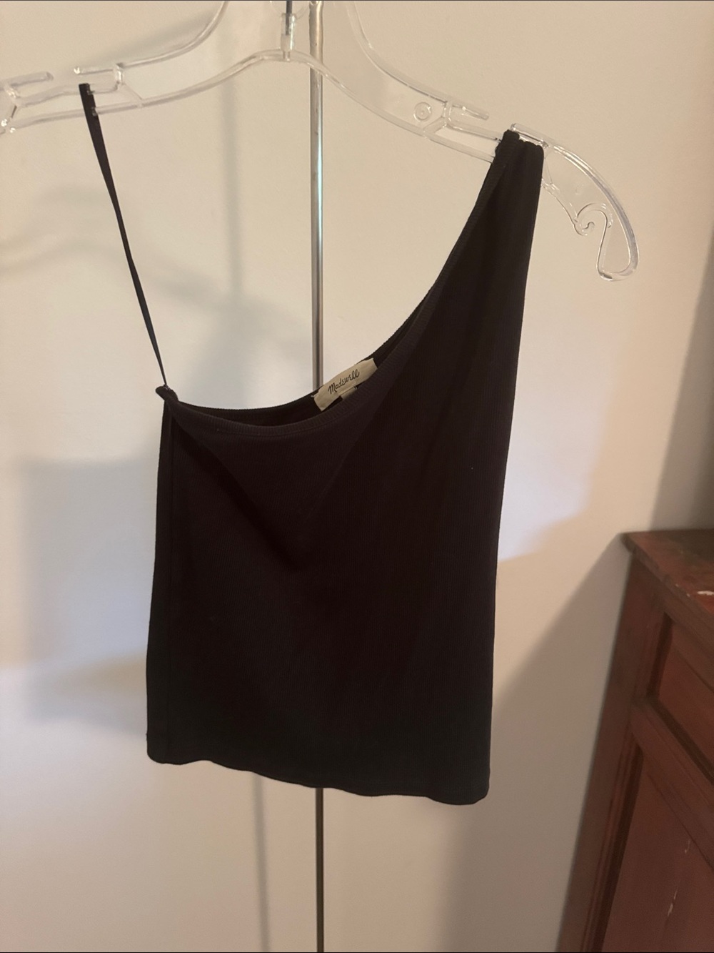 Madewell Black One-Shoulder  Camisole